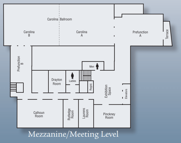 Mezzanine Level space chart.