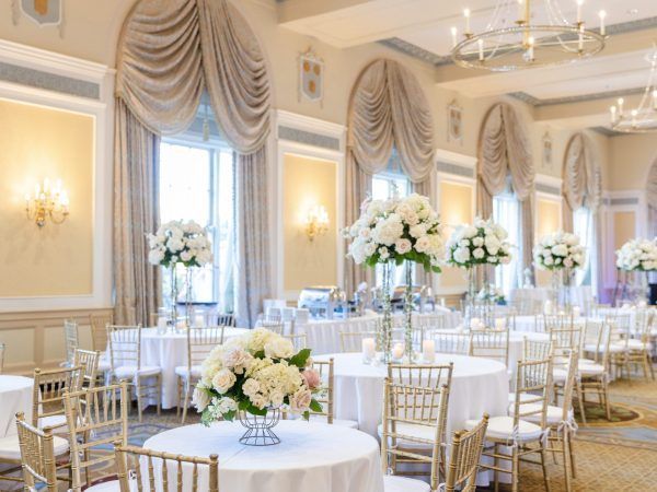 colonial ballroom wedding reception