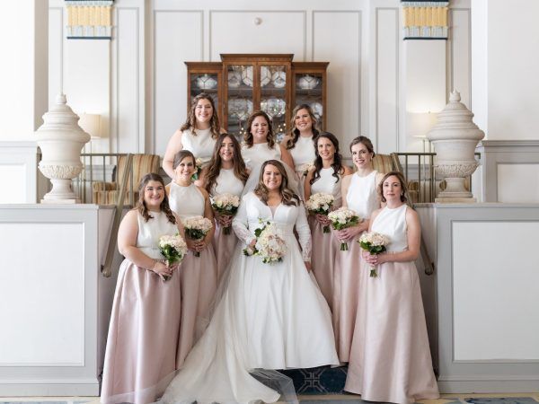 lobby wedding photo