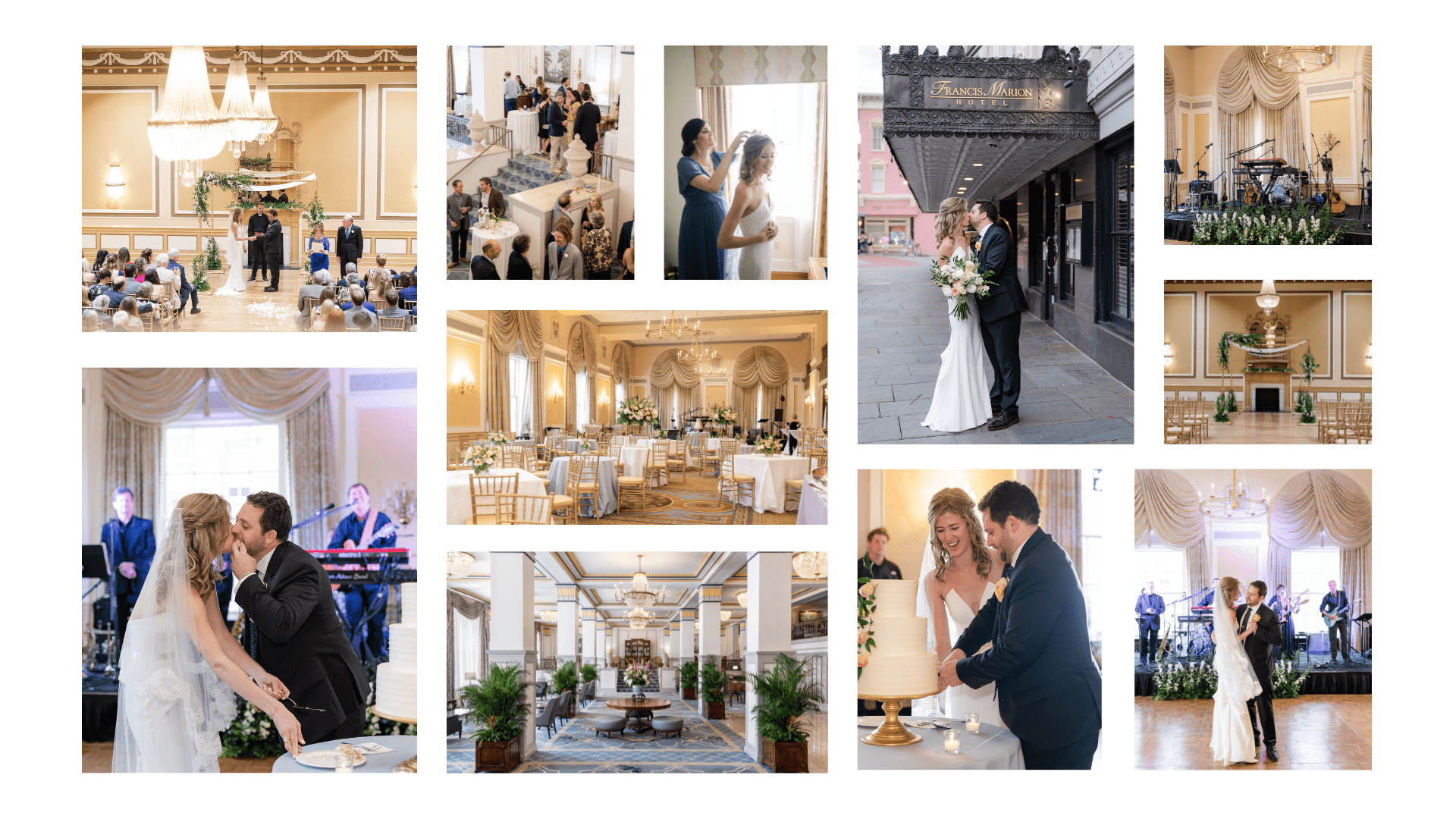 wedding collage